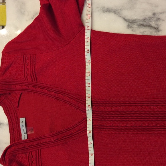 Danny and Nicole red sweater dress size medium - Picture 7 of 8
